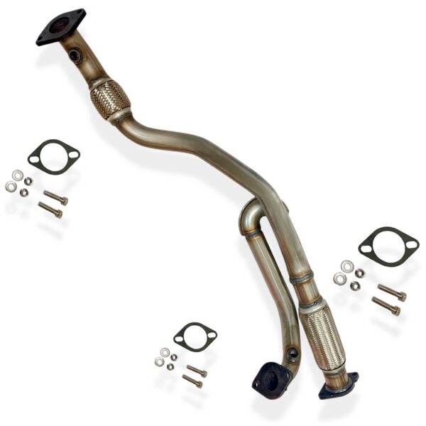 Stainless Steel Direct Fir Exhaust Flex Pipe Y pipe Replacement For GMC Acadia 3.6L V6 2009 To 2016 | Buick Enclave 3.6L 2009-2017 | Chevrolet Traverse 3.6L 2009-2017 | Saturn Outlook 3.6L 2009-2010